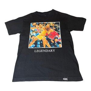 Rare Street Dreams 'LEGENDARY' Kobe vs Jordan OG Black T-shirt Men's Size Medium
